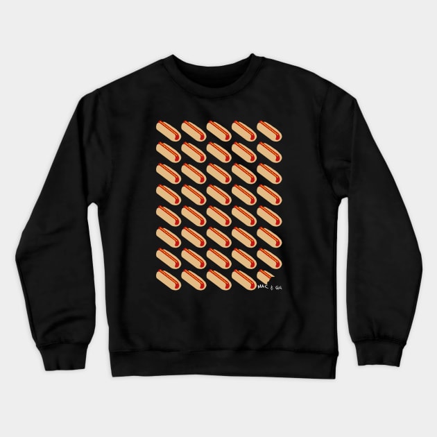 40 Hot Dogs Crewneck Sweatshirt by MacandGu